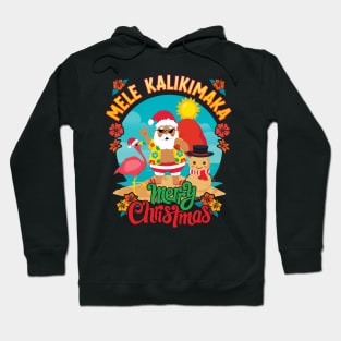 Mele Kalikimaka for a Bright Hawaiian Christmas Holiday Hoodie